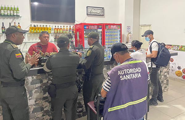 Se hizo visible la presencia de los grupos especiales como Sijín, Sipol y Goes, entre otras especialidades de la entidad policial que ejecutan acciones para promover la seguridad en el comercio.