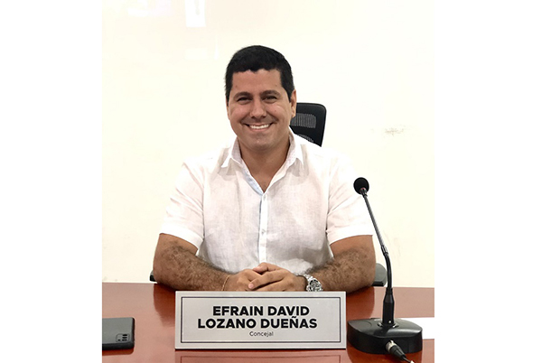 Efraín Lozano, presidente del Concejo Distrital. 