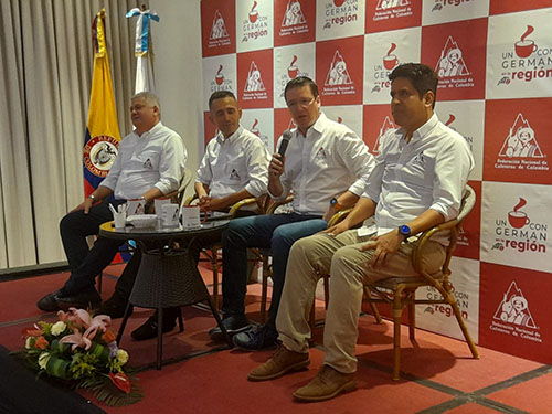 La caficultura es una de las principales fuentes de ingresos y empleo en el departamento del Magdalena. En la fotografía, Germán Bahamon, gerente general de Fedecafe