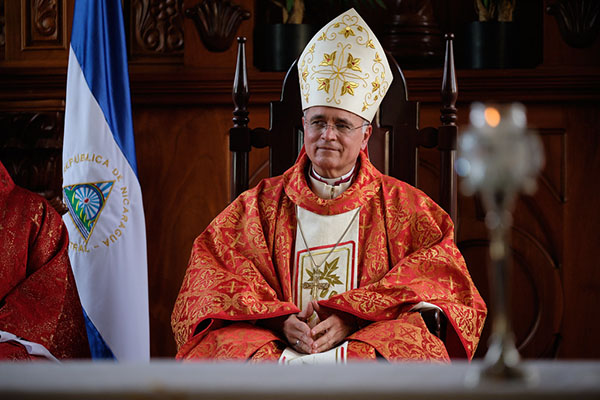Monseñor Silvio Báez, obispo auxiliar de Managua en Nicaragua.