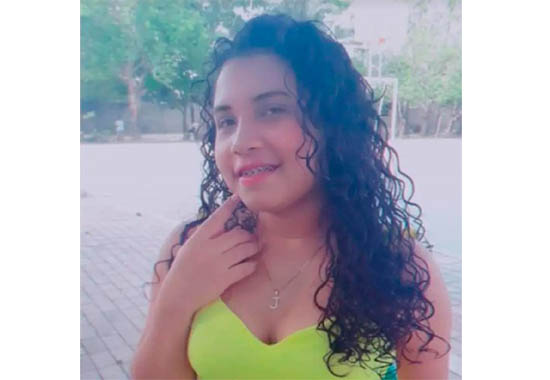 Luz Lorena López Salas, murió de forma instantánea al verse implicada en un accidente.
