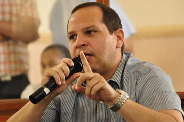 Alex Velásquez Alzamora, dirección de la Oficina para la gestión del Riesgo de Desastres y Cambio Climático (Ogricc). 