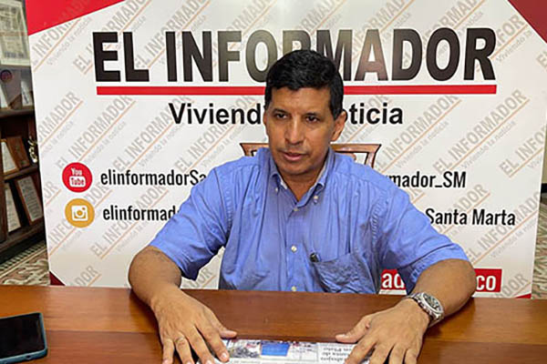 Samuel Linero Díaz Granados, presidente de la junta directiva de la Lonja de propiedad raíz de Santa Marta.
