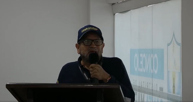 Luis Francisco Cante director regional Atlántico - Magdalena de Migración Colombia.