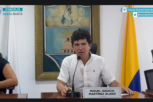 Concejal Miguel Ignacio Martínez Olano.