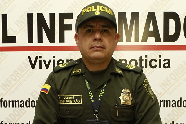 Coronel Yasid Montaño, comandante de la Policía Metropolitana de Santa Marta.