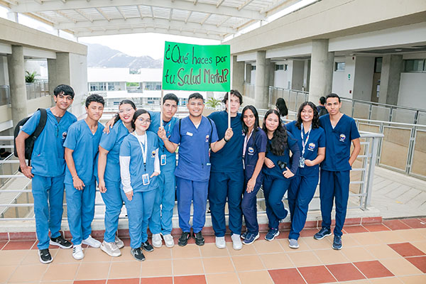 La salud mental se tomó las aulas de clase durante varios días y los estudiantes de la Facultad de Ciencias de la Salud fueron protagonistas de esta iniciativa.
