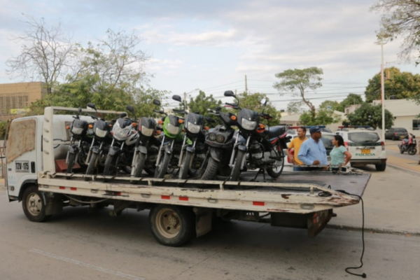 En Santa Marta se inmovilizan decenas de motos a diario en operativos que realiza la Secretaría de Movilidad en las vías de la ciudad. 