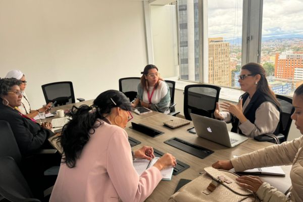 Ingrid Gómez, secretaria de la Mujer de Santa Marta, se reunió con funcionarios del Ministerio de la Igualdad de Colombia. 