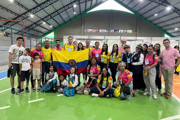 Representación de Colombia en Brasl, a través del colegio Diocesano San José.