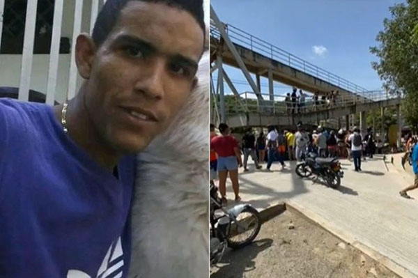 La víctima fue identificada como Anderson Maestre, quién murió de forma instantanéa por la gravedad de las heridas. 
