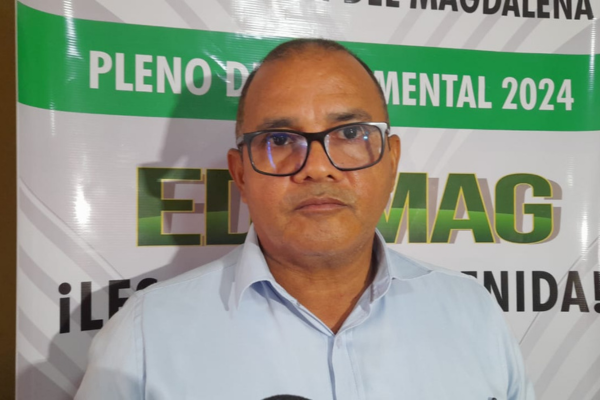 Genaro Gutiérrez Avendaño, presidente del Sindicato de Educadores del Magdalena, Edumag. 