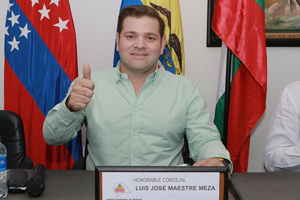 Luis Maestre Meza, presidente del concejo de Ariguaní 