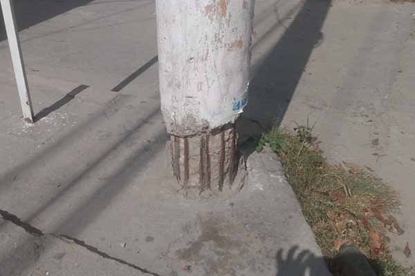 La estructura afectada está ubicado en la calle 14 con carrera 12 del barrio Gaira. 