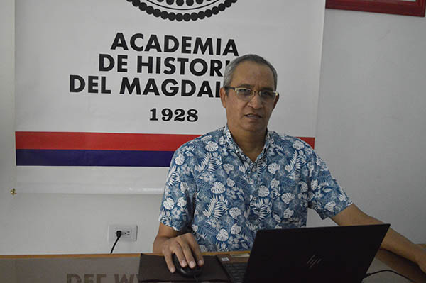 Álvaro Ospino Valiente, presidente de la Academia de Historia del Magdalena. Academia de Historia del Magdalena
