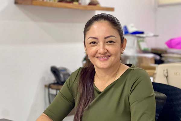 Sandra Muñoz Dorado, secretaria de Educación y actual alcaldesa de Santa Marta encargada. 