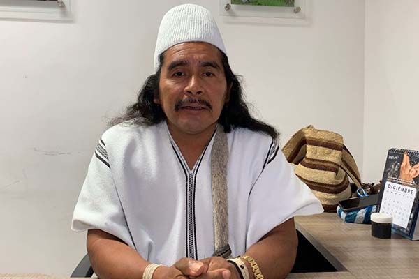 Luis Salcedo Zalabata, gobernador del Cabildo Arhuaco del Magdalena y La Guajira.