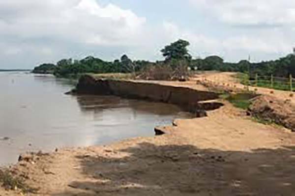 Se realizó un recorrido para seguir determinando la magnitud de la afectación que deja el fenómeno natural buscar obtener soluciones definitivas.