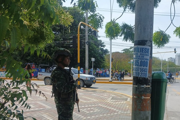 En las festividades se realizaron patrullajes y planes especiales de vigilancia en sectores estratégicos de la capital del Magdalena.