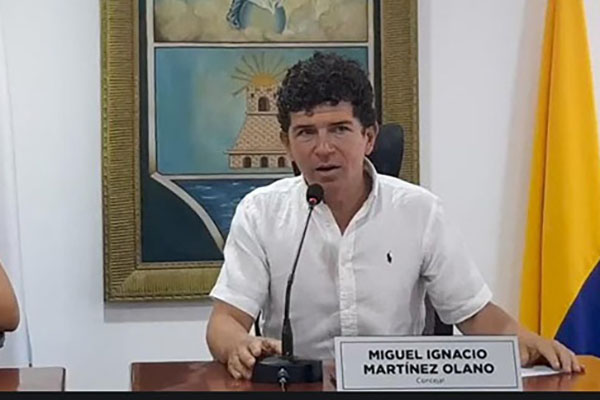 Miguel Martínez, concejal del Distrito de Santa Marta. Miguel Martínez, concejal del Distrito de Santa Marta.