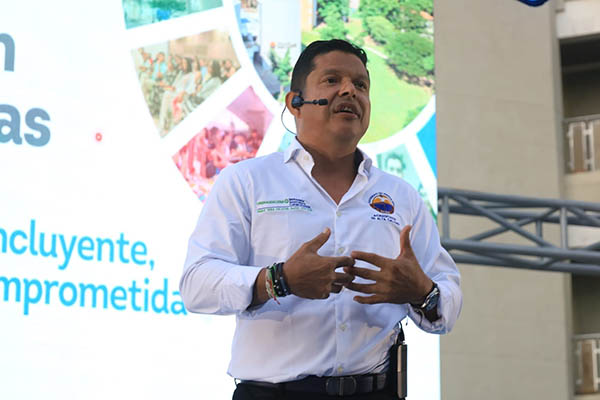 Pablo Vera Salazar, Rector de la Universidad del Magdalena en la rendición de cuentas de la Alma Mater.