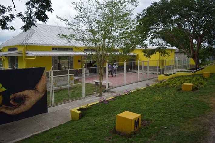 Biblioteca Municipal Gabriel García Márquez, ubicada en el municipio de Aracataca, Magdalena.