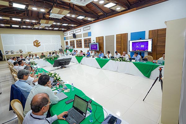 Reunión de rectores que hacen parte de la asociación en el auditorio ‘Jaime Molina’, de la Universidad Popular del Cesar en Valledupar.