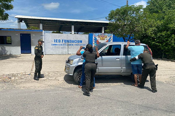 Acciones de registro y control realizados afuera de las IED del municipio de Fundación. 