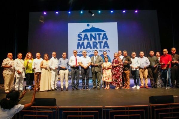 Uno de los momentos más emotivos de la tarde fue la presentación de la canción oficial de los 500 años de Santa Marta