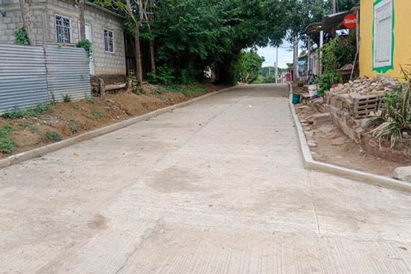Nuevas vías del Barrio Faustino Mojica de Fundación que serán entregadas oficialmente el día de hoy. 