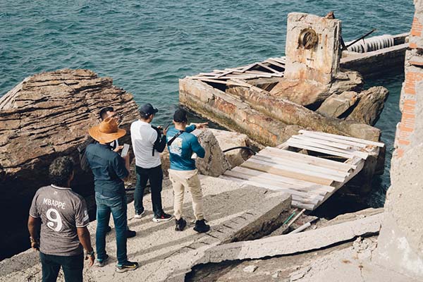 Equipo de funcionarios de la Universidad, liderado por el rector Pablo Vera; estudiantes y miembros de la Dimar realizaron visitas previas al Morro.