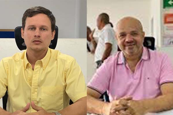 Osvaldo Socarrás Vives y Pedro Manuel Gómez, concejales de Santa Marta. Foto Concejo Distrital 