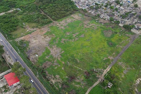 Terreno dispuesto para la construcción de la terminal de transporte de Ciénaga. Foto cortesía José Noguera Habeych  