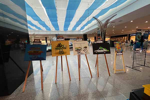 Obras expuestas en “Buenavista se llena de arte”, muestra que estará abierta al público en el centro comercial hasta el 19 de septiembre. DERECHOS RESERVADOS EL INFORMADOR