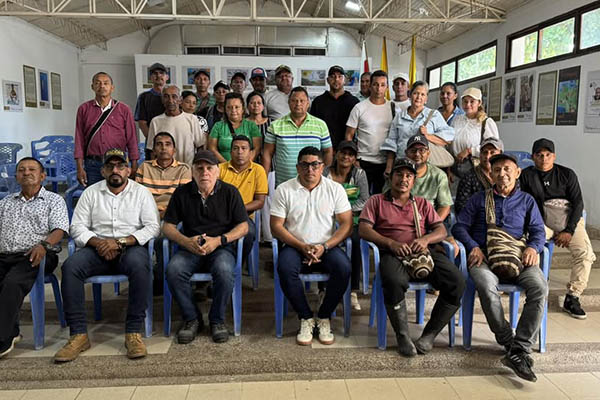 Líderes campesinos de Aracataca y otros municipios del Magdalena, quienes encabezarán la protesta por el incumplimiento del gobierno. 