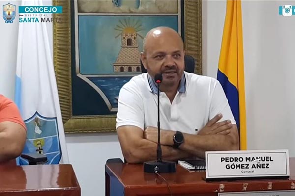 Pedro Manuel Homez, presidente del Concejo Distrital de Santa Marta. Foto: Concejo
