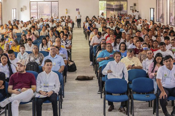 Asistentes al Foro Municipal sobre apropiación de las Tic en Ciénaga. Foto Alcaldía de Ciénaga