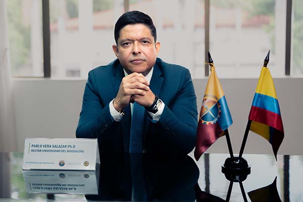 Pablo Vera Salazar, Rector de Unimagdalena, se pronunció sobre el Proyecto de Ley 212 de 2024, que actualiza los artículos 86 y 87 de la Ley 30 de 1992, y que actualmente se discute en el Congreso de la República. Foto Unimagdalena 