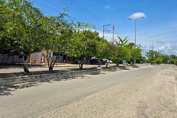 Bulevar de la Carrera Octava en Fundación, uno de los espacios verdes mas importantes del municipio, el cual será restaurado por la administración. Foto Alcaldía de Fundación 
