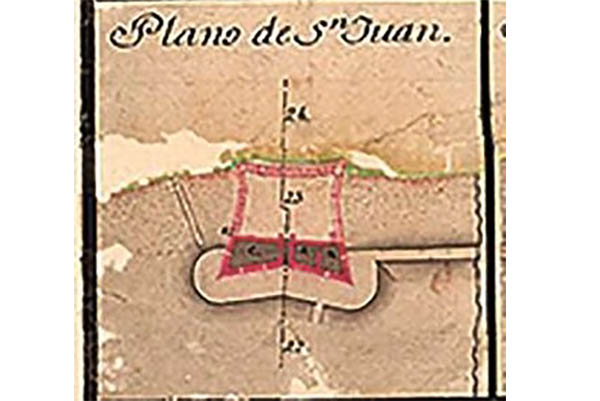 Planos levantados por el ingeniero militar Antonio de Arévalo en su plan de defensa de 1743. Foto suministrada por Álvaro Ospino Valiente Planos levantados por el ingeniero militar Antonio de Arévalo en su plan de defensa de 1743. Foto suministrada por Álvaro Ospino Valiente