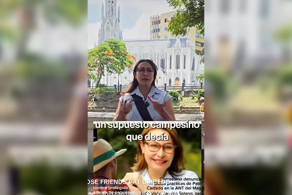 Desde el Valle del Cauca, la exasesora de la ANT Carmen Patricia Caicedo calificó como un montaje, chisme y difamación, la denuncia de un campesino que la acusó de pedir votos a cambio de tierras y que la representante Sandra Ramírez llevó a debate en la Comisión Quinta de la Cámara.Foto suministrada por Rubén Peña Noriega