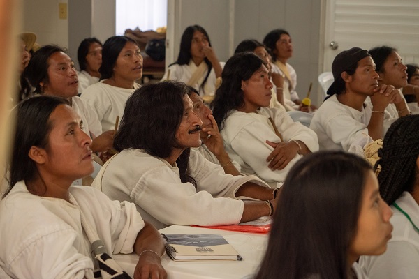 71 agentes y auxiliares de salud Kogui asistieron a la capacitación en el resguardo Kogui; Dumingueka. Foto Unimagdalena