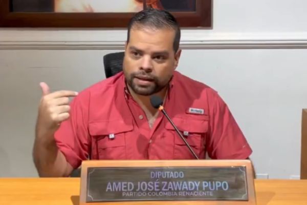 Amed Zawady Pupo, diputado de la Asamblea departamental del Magdalena. Foto tomada de @amedzawadyp en X