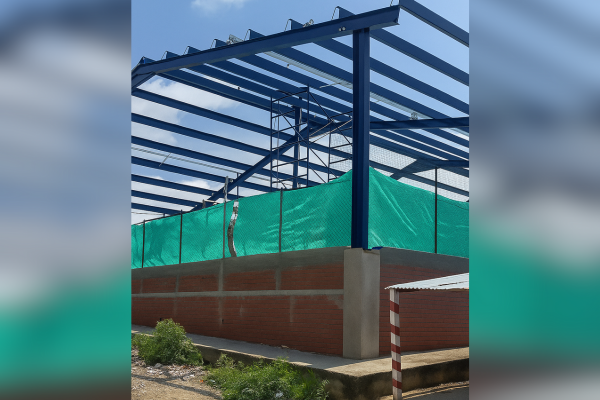 Exterior de la nueva cancha multideportiva del Barrio Santa Elena de Fundación. Foto Alcaldía de Fundación 