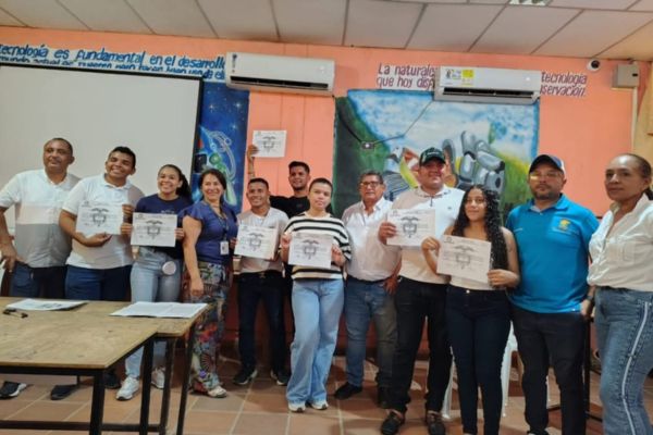 Ganadores de la contienda electoral en Nueva Granada, Magdalena para los Concejos de juventud municipales. Foto cortesía Alcides Macías 