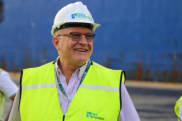 Ingeniero Domingo Chinea, presidente del Puerto de Santa Marta. Foto Sociedad Portuaria Ingeniero Domingo Chinea, presidente del Puerto de Santa Marta. Foto Sociedad Portuaria