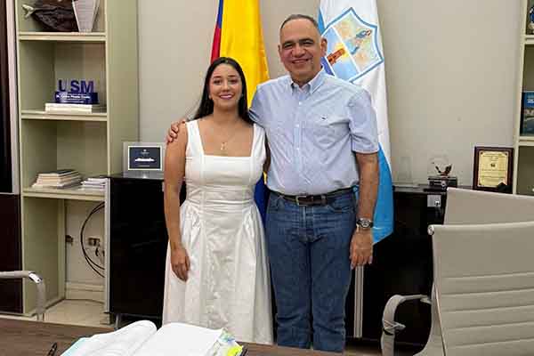 Carolina Andrea Rivas Salazar, directora de la Dirección Distrital de Rentas. Foto Alcaldía de Santa Marta  