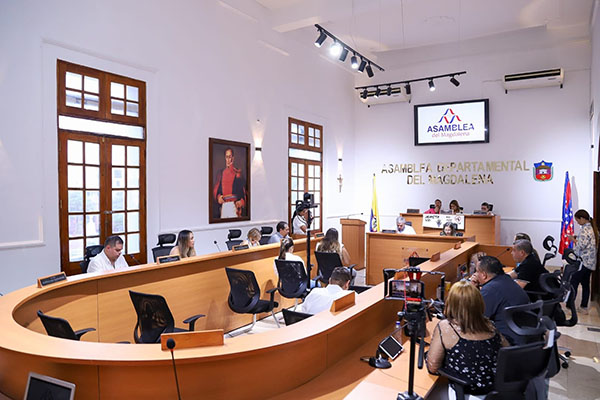Recinto de la Asamblea Departamental en medio de una sesión ordinaria. Foto derechos reservados EL INFORMADOR  
