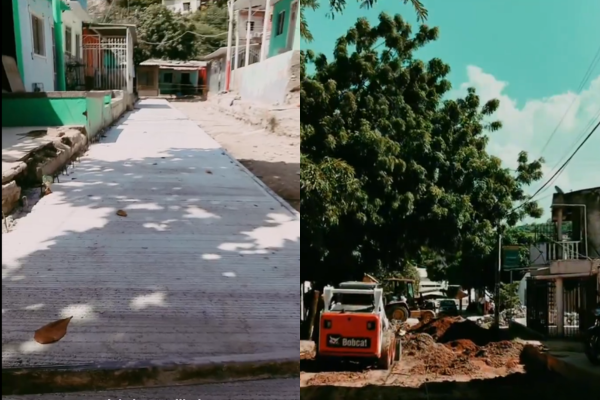 Durante una visita de verificación, el Distrito confirmó que las obras en San Martín y Bastidas. Foto Alcaldía 
