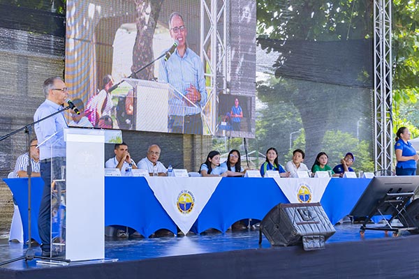 El evento fue presidido por el Comité de Garantías y moderado por el comunicador social Carlos Mario Lopera Palacio. Foto Unimagdalena